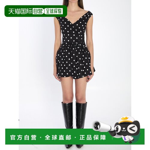 1h可退 香港直邮Self-Portrait 女士 波尔卡迷你连衣裙 RS26209SB