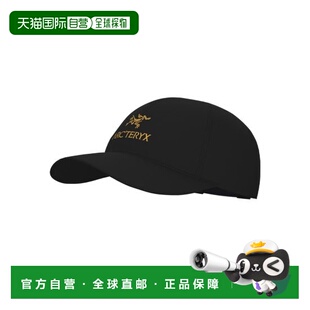 自营欧洲直邮ARCTERYX始祖鸟 Bird Word 24K黑聚酯纤维棒球帽男女
