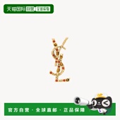 金色黄铜log 红色 自营欧洲直邮YSL圣罗兰 CASSANDRE系列女士橙色