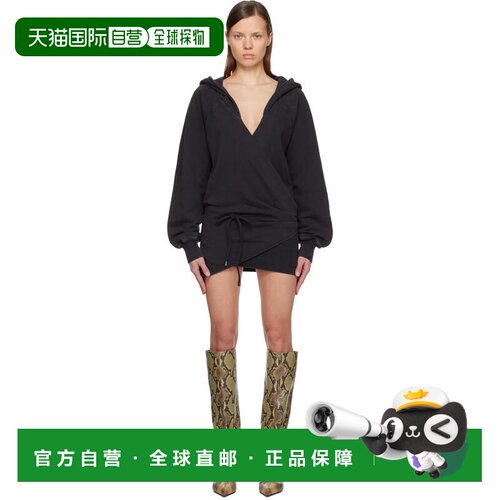 1h可退 香港直邮The Attico 女士 黑色 American Fleece 连衣裙 2