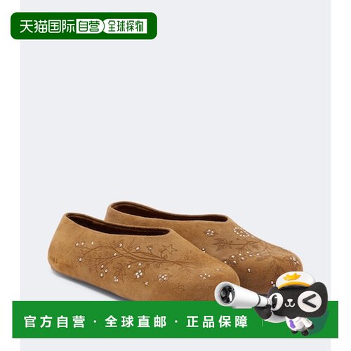 香港直邮GOLDEN GOOSE 女士 Tierra 铆钉绒面革便【付后1h可退】