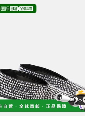 1h可退 香港直邮KHAITE 女士 Marcy 精饰芭蕾舞鞋 black黑色 舒适