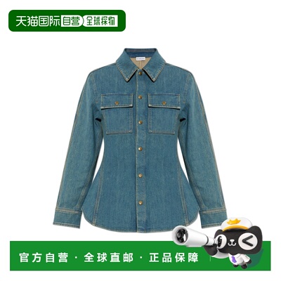 1h可退 香港直邮BURBERRY 女士衬衫 8118497A1322MIDBLUE SS2026