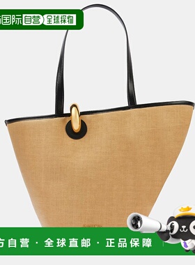 1h可退 香港直邮Jacquemus 女士 Le Bambola 皮革饰边篮子包包