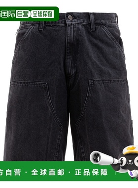 1h可退 香港直邮CARHARTT WIP 男士 石板色牛仔双及膝短裤 I03486