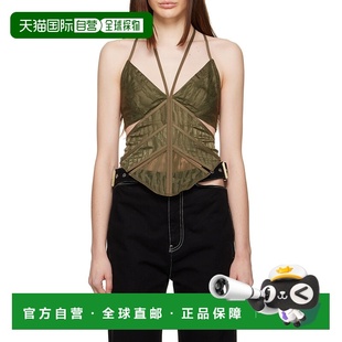A3591R23MilitaryGreen 迷彩蕾丝紧身胸衣吊带 香港直邮Dion Lee