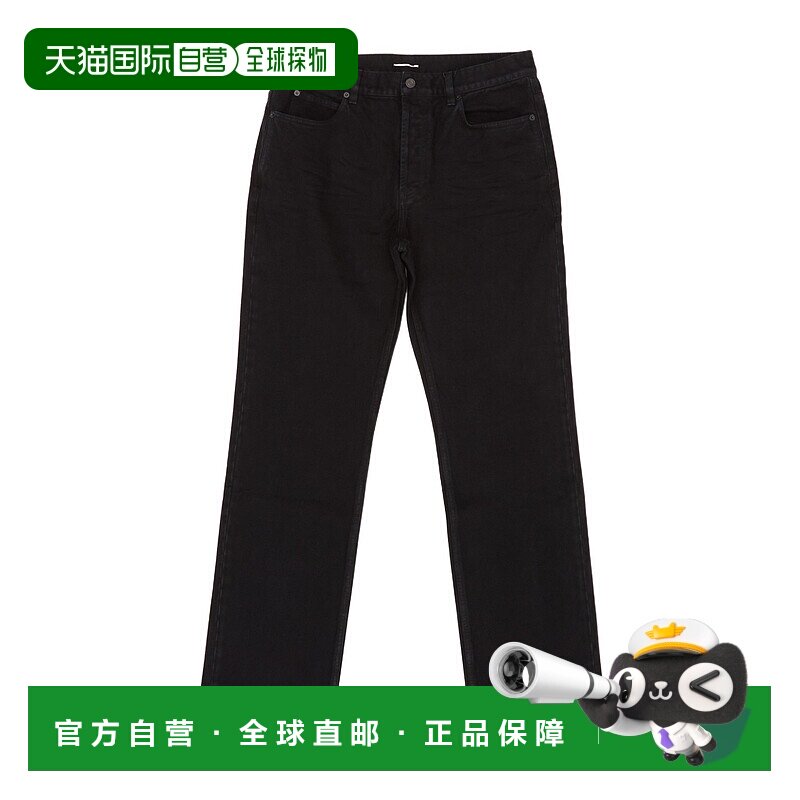 香港直邮Saint Laurent 腰带环牛仔长裤 837398Y29WA牛仔裤直筒裤