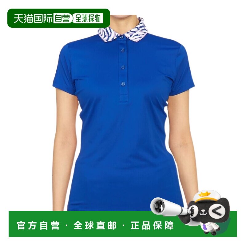 香港直邮j．lindeberg/金 林德伯格 女士 Polo衫短袖女装 - 实物图