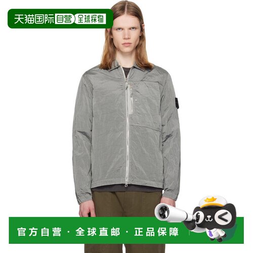 香港直邮Stone Island 石头岛 男士 灰色 1200038 Nylon Metal EC