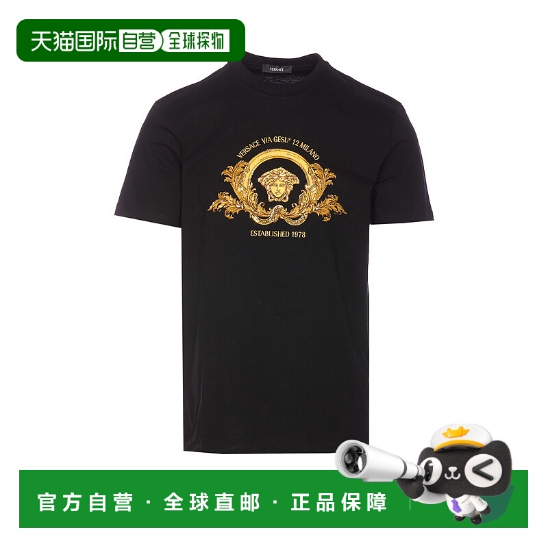 1h可退 欧洲直邮versace jeans 男士 上装T恤