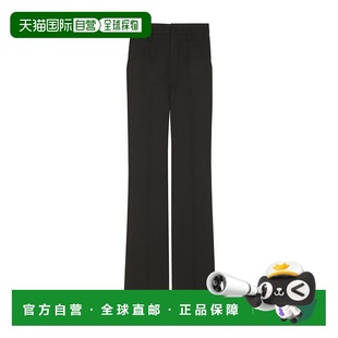 698286Y3D16直筒裤 高腰羊毛休闲裤 Laurent 香港直邮Saint