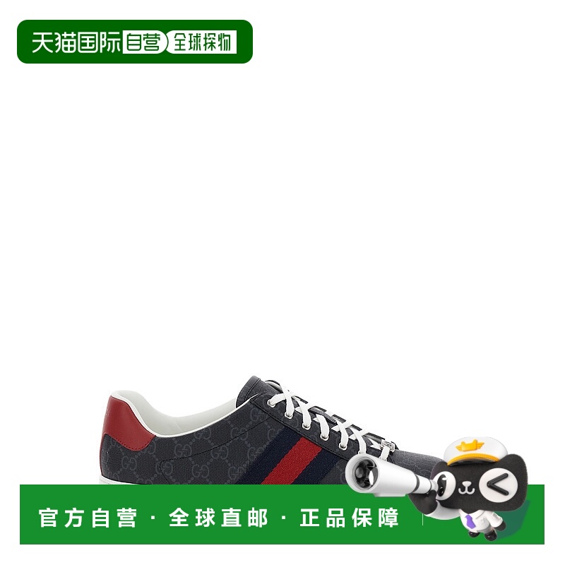 1h可退 香港直邮Gucci 古驰 男士 Ace系列饰织带运动鞋 760775FAC