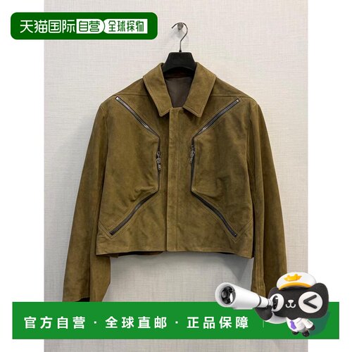 香港直邮Rick Owens 长袖皮夹克 RP01F6705LCSU