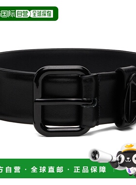 香港直邮Diesel 迪赛 男士 黑色 B-1dr Oval D Loop 腰带 X10127P