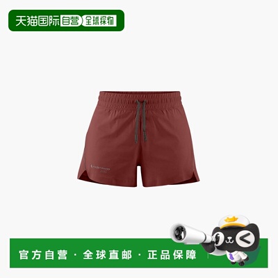 自营欧洲直邮Klattermusen攀山鼠 Laufey女士砖红色聚酰胺短裤