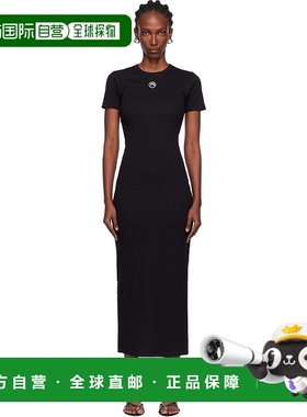 1h可退 香港直邮Marine Serre 女士 黑色 Moon Logo Ribbed Jerse