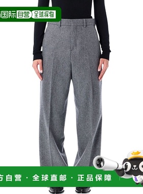 1h可退 香港直邮Ami Paris 女士 AMI 巴黎羊毛阔腿裤子 FTR423WV0