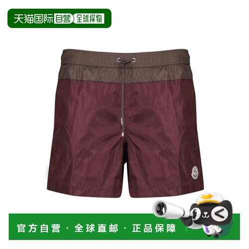香港直邮MONCLER 男士泳装 L10912C000025985M468 CO 红色 抽绳系