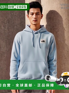 自营欧洲直邮PATAGONIA SWEAT 73 Skyline UPRISAL 混合风帽淡蓝