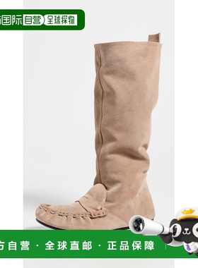 1h可退 香港直邮Acne Studios 艾克妮 女士 Bojan 宽松绒面革靴子