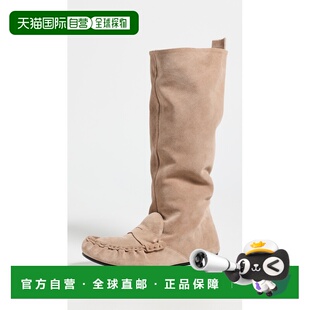 香港直邮Acne Bojan Studios 女士 宽松绒面革靴子 艾克妮 1h可退