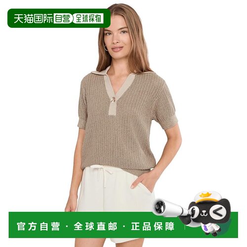 1h可退 美国直邮VARLEY 女士 Perrine 针织Polo衫  舒适时尚