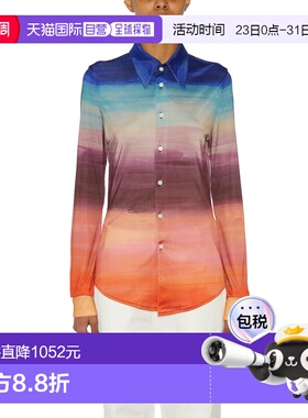 1h可退 香港直邮Marni 玛尼 女士 CON STAMPA 针织衬衫 FCAMA0534