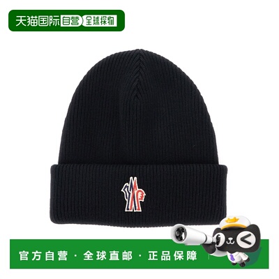 香港直邮moncler 盟可睐 女士 Patch on the Front 黑色带Logo羊