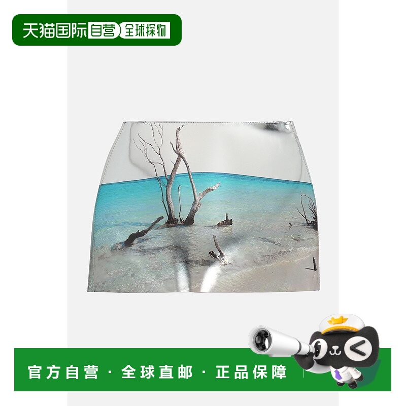 香港直邮Prada 普拉达 女士 印花皮革迷你半身裙 51912SOOO1684