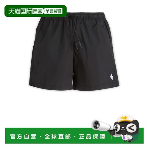 1h可退 香港直邮Marcelo Burlon 马克 布隆 男士 抽绳短裤 CMFA00