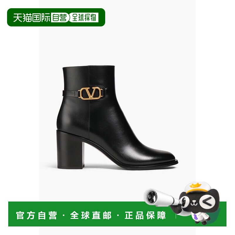 香港直邮valentino 华伦天奴 女士 VLOGO 标志皮质短靴 W2S0CK1DS