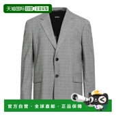 香港直邮BOSS 舒适时尚 波士 西装 1h可退 grey灰色 男士 外套
