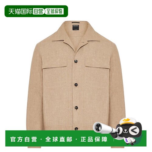 香港直邮Zegna 杰尼亚 男士 傑尼亞長袖扣襯衫 UFV56A9SOT46N02