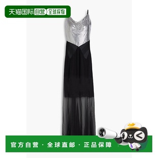 连衣裙 1h可退 蕾丝边链甲拼接欧根纱长款 女士 香港直邮Rabanne