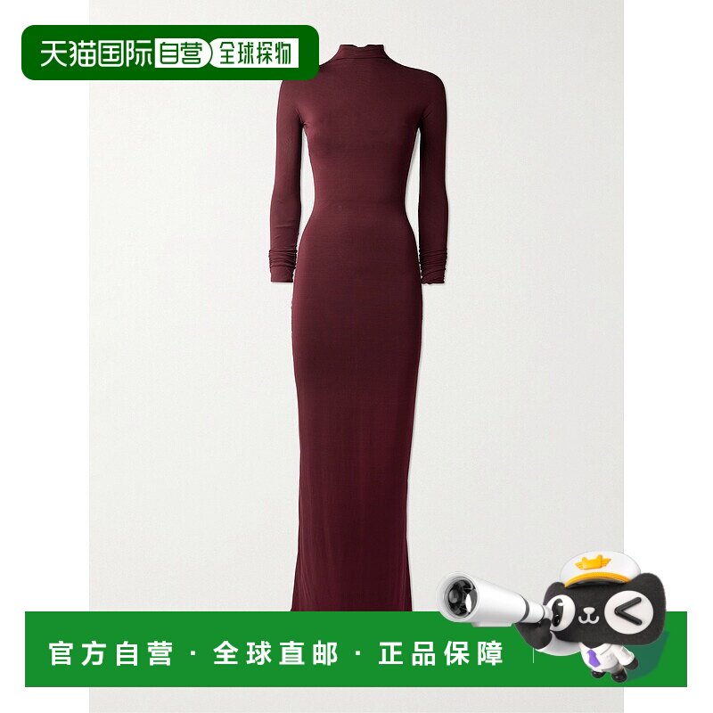 alaia 女士 针织半高领礼服 AA9R2870J090C713COGNAC