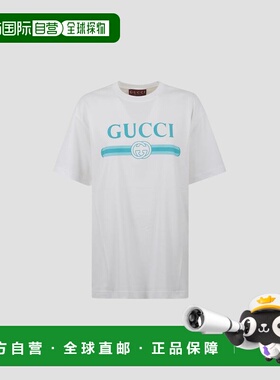 1h可退 香港直邮GUCCI 女士T恤 837959XJHGY9081 CO 白色