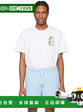 1h可退 香港直邮Casablanca 男士 白色 LA Days T 恤 MS25JTS0011