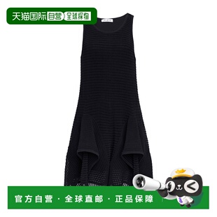 香港直邮Alaia AA9R2710K074B 针织荷叶边短连衣裙