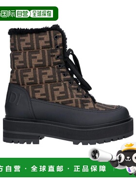 香港直邮Fendi 黑色FF 图案及膝靴子 8T8245AHGK