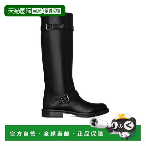 香港直邮Saint Laurent RIVER 圆头长筒靴 80042428N00厚底鞋