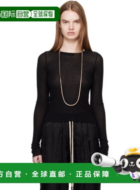 香港直邮rick owens 瑞克 欧文斯 女士 黑色 Temple Cropped Rib