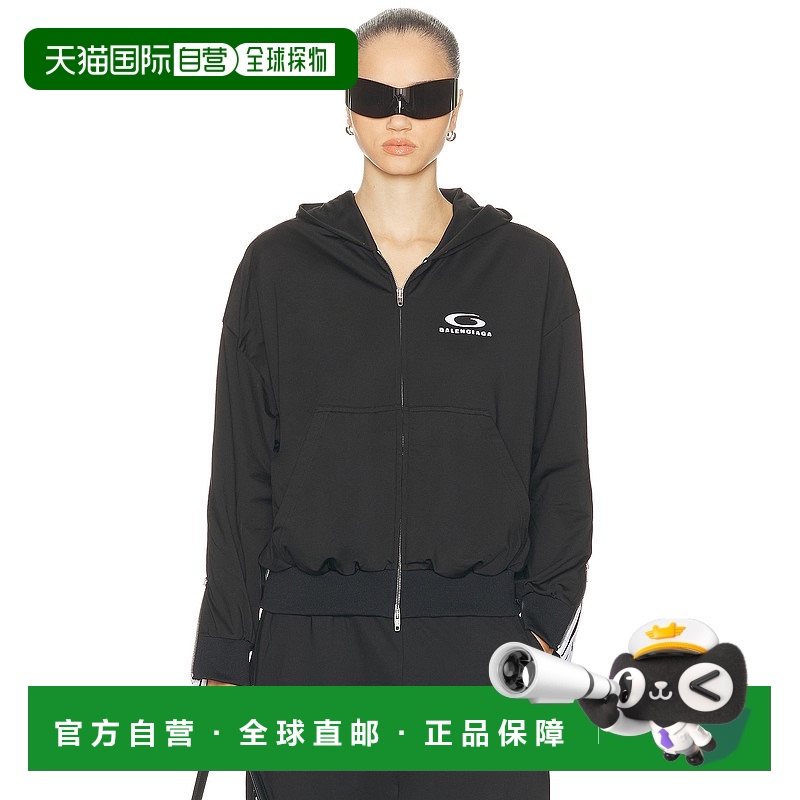 1h可退 香港直邮Balenciaga 巴黎世家 女士 Loop Icon 运动拉链连