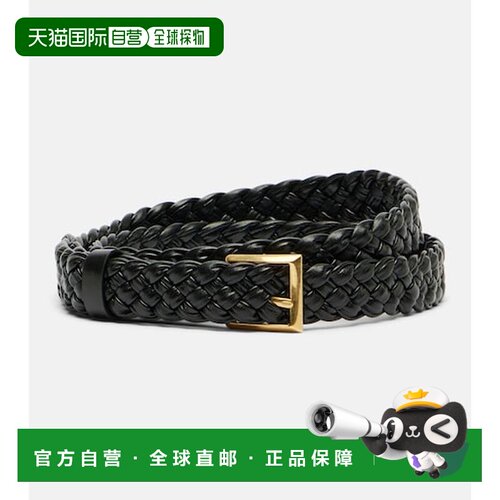 香港直邮Bottega Veneta 葆蝶家 女士 Solo Intreccio 皮带腰带
