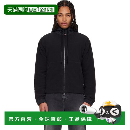 香港直邮moncler 盟可睐 男士 黑色 Polartec Zip-Up 连帽衫 K209