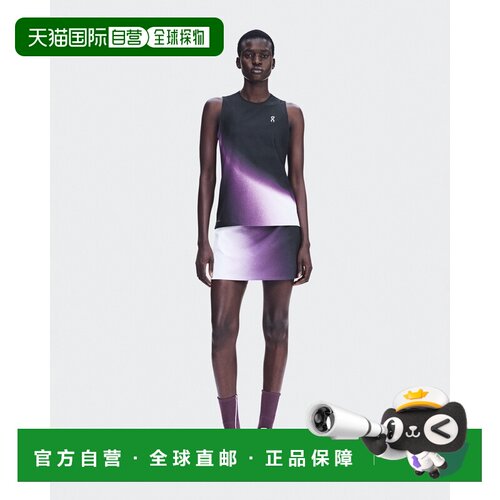 自营欧洲直邮ON昂跑 Court Tank Swing女士聚酯纤维网球印花背心