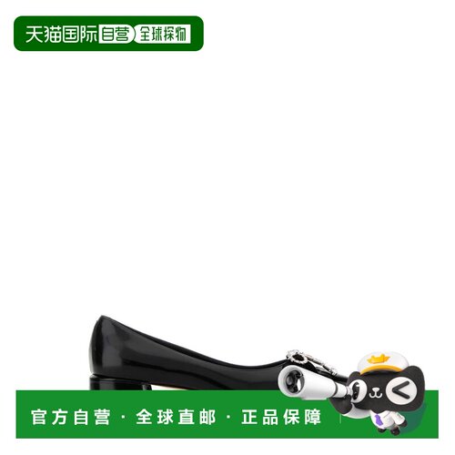 1h可退 香港直邮JIMMY CHOO 女士芭蕾乐福鞋 AURIAFLATBSVBLACKCR