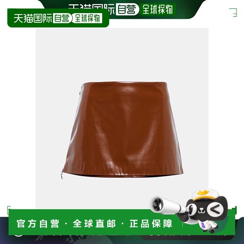 1h可退 香港直邮Acne Studios 艾克妮 女士 光泽低腰迷你半身裙 0
