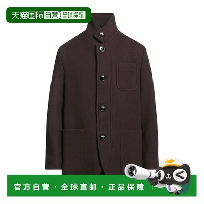 1h可退 香港直邮Ami Paris 男士 大衣 brown棕色 舒适时尚