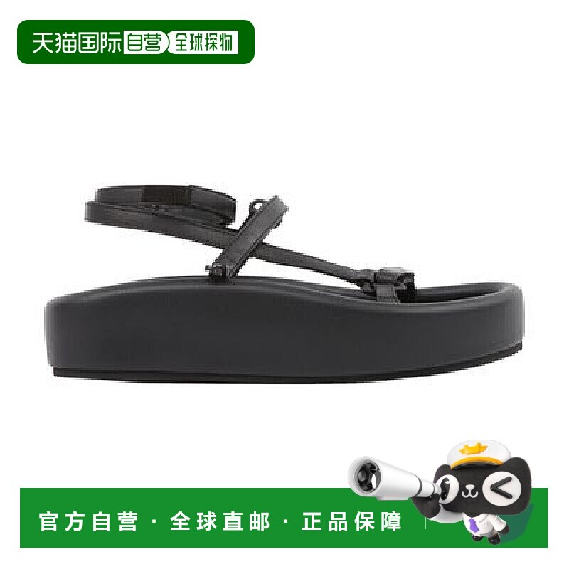 欧洲直邮Maison Margiela MM6 系带厚底凉鞋羊皮低跟穆勒鞋低跟鞋