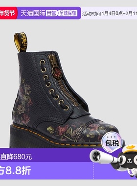 自营欧洲直邮DrMartens马丁大夫 Sinclair Decayed Roses Tumbled